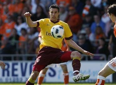 Van persie robin arsenal zlty dres