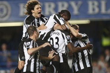 Newcastle hraci radost vs chelsea carling cup