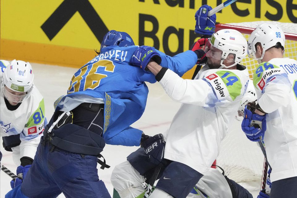 MS v hokeji 2023: Kazachstan - Slovinsko
