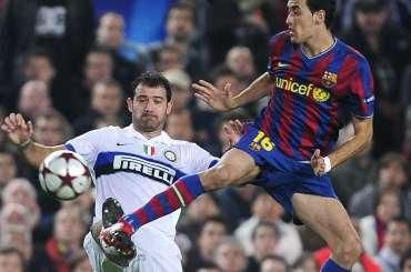 Busquets stankovic inter barcelona jesen2009