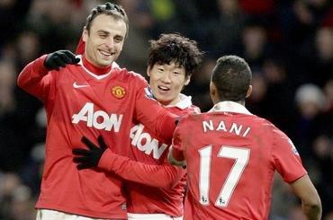 Berbatov park nani manchester united radost vs blackburn