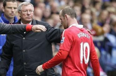 Rooney a ferguson manchester utd striedanie