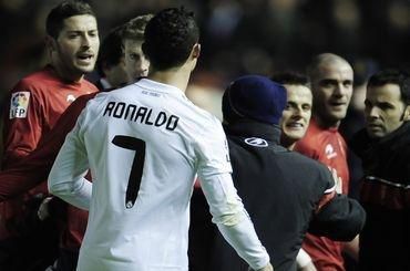 Ronaldo cristiano nervozny real madrid