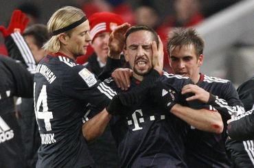 Ribery franck bayern hraci gol radost