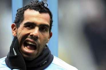 Tevez carlos manchester city grimasa