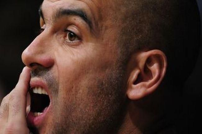 Pep guardiola trener barcelona tlacovka 6kolo lm2010