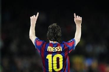 Messi golova radost arsenal april 2010