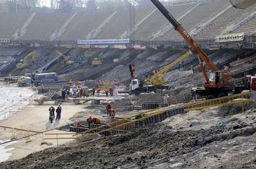 Olympijsky stadion kyjev vystavba