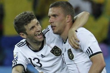 Muller a podolski nemecko radost vs australia ms2010