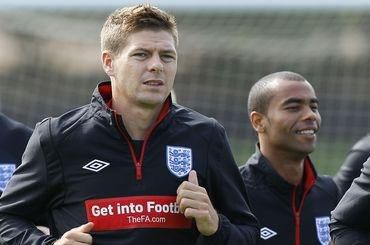 Gerrard a cole anglicko trening