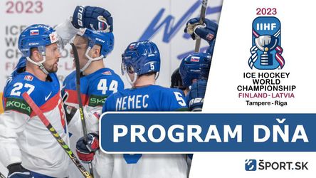 MS v hokeji 2023: Program dňa - utorok 23. máj - dnes hrá Slovensko