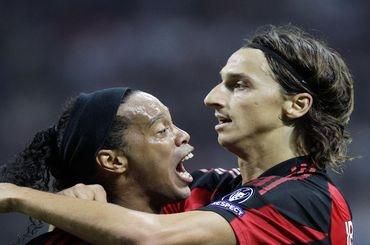 Ronaldinho ibrahimovic radost po vyhre