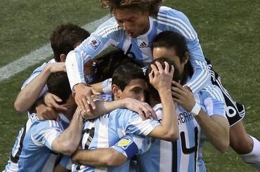 Argentina hraci radost vs korejska republika ms2010