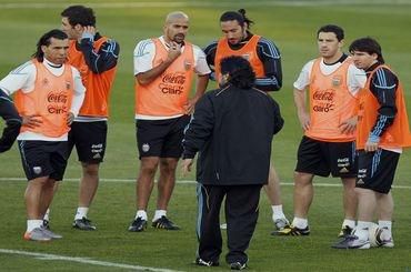 Maradona argentina trening ms2010