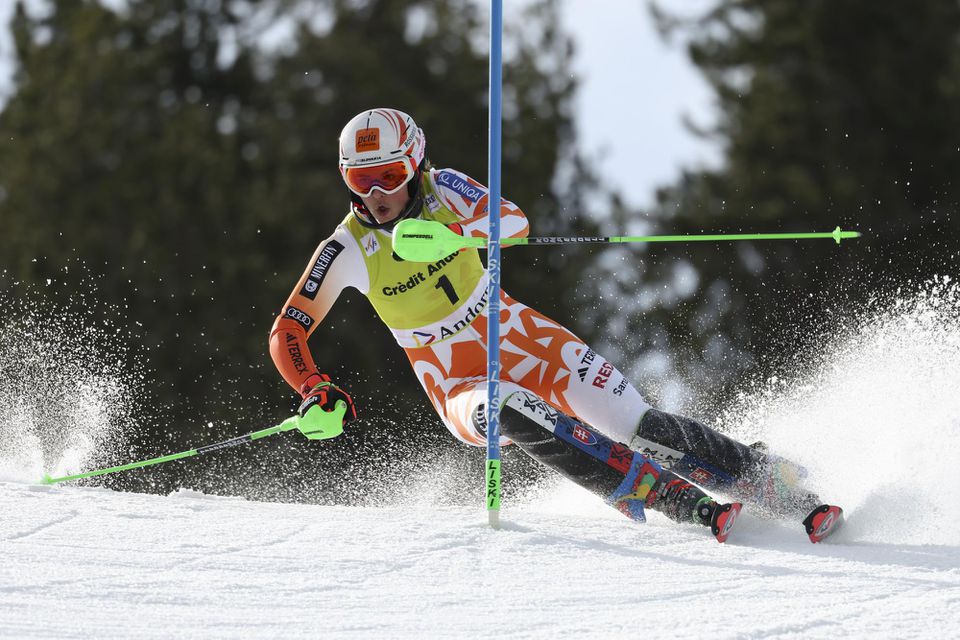 Slovenská lyžiarka Petra Vlhová v slalome