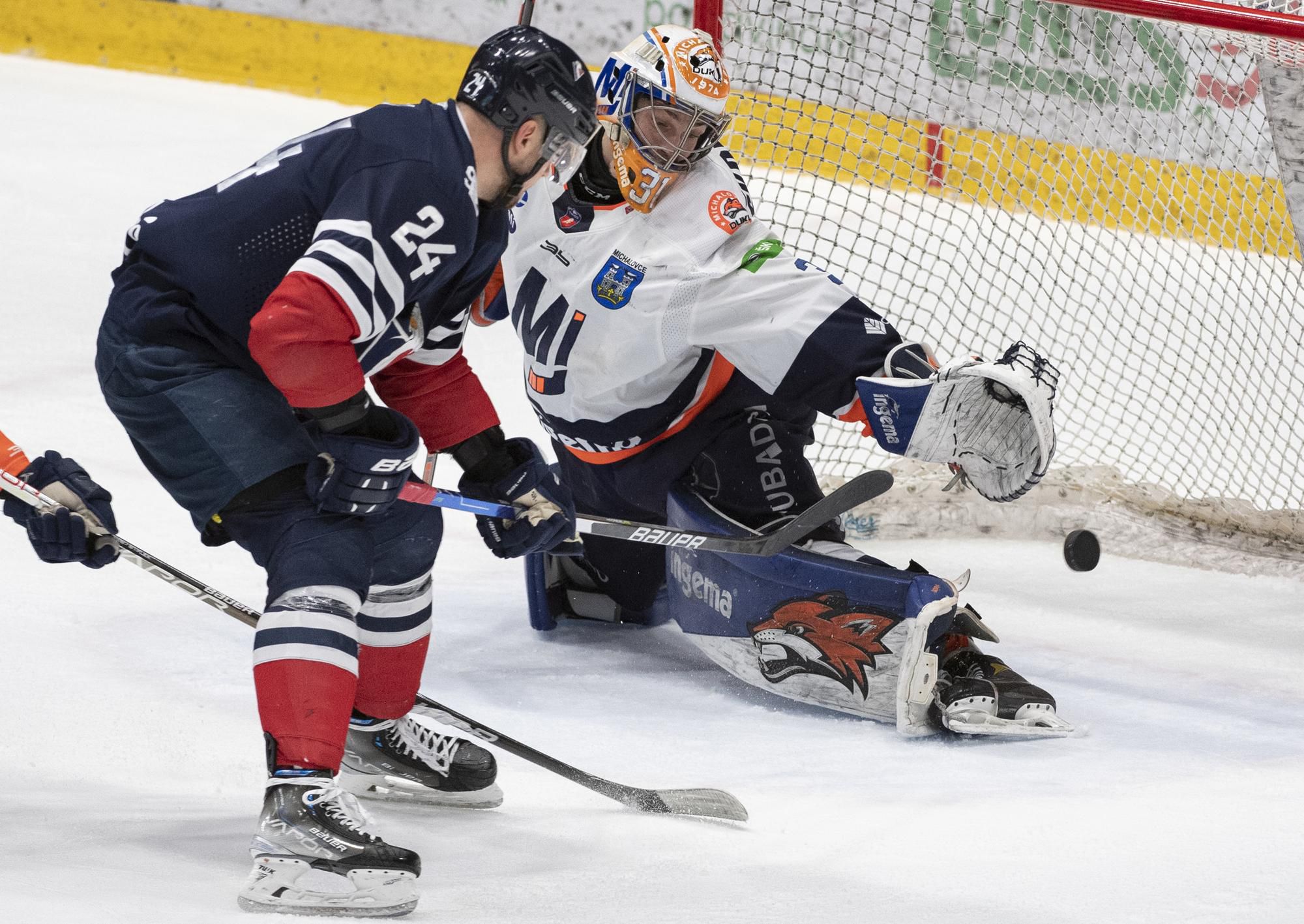 Tomáš Zigo (Slovan) a Stanislav Škorvánek (Michalovce)