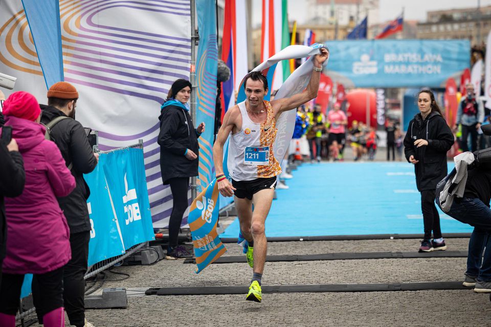 Víťaz maratónu Taras Ivaniuta