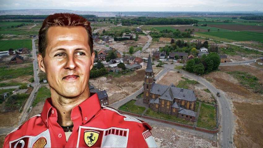 Koláž - Aktuálne zábery na mesto Kerpen, v ktorom kedysi vyrastal a žil Michael Schumacher.
