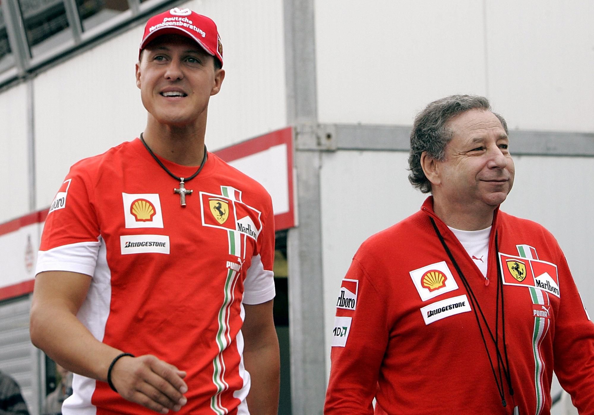 Michael Schumache a Jean Todt ešte z čias pôsobenia vo Ferrari