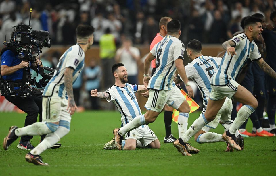 Argentína oslavuje zisk titulu MS vo futbale 2022