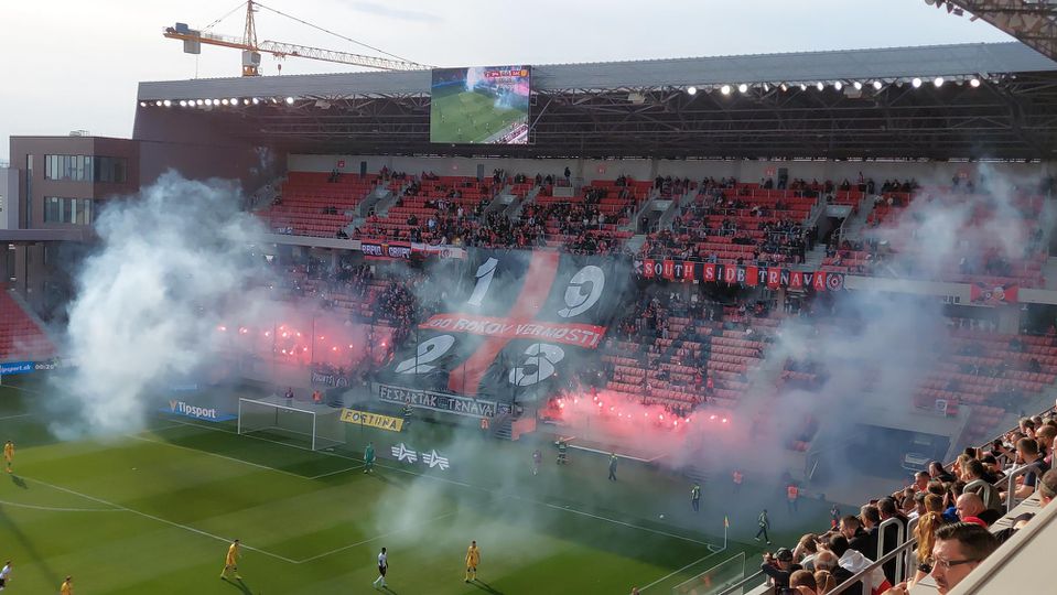 Atmosféra na zápase Spartak Trnava - DAC Dunajská Streda