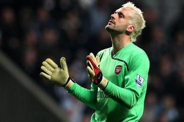 Almunia manuel arsenal londyn potlesk