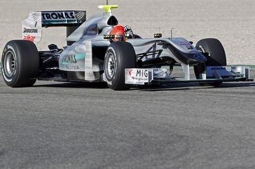 Schumacher michael mercedes prve testy