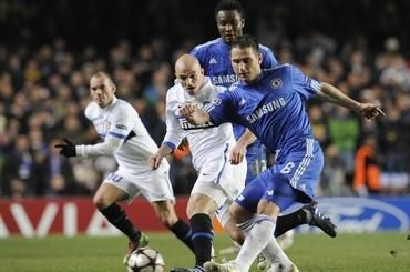 Chelsea lampard inter milano sneijder marec 2010