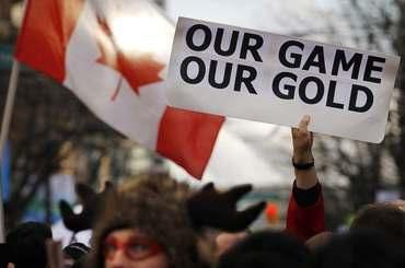 Kanada vancouver fanusikovia oslava zlato