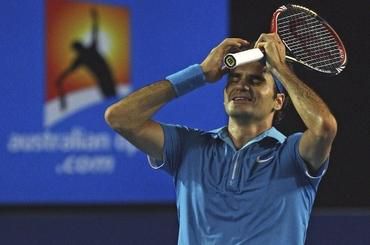 Federer triumf radost finale australian 2010