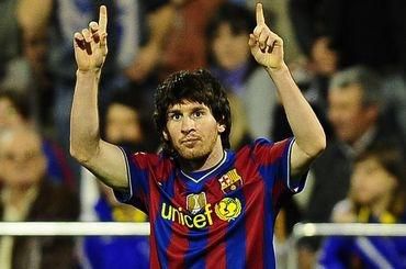 Messi lionel barcelona hetrik vs zaragoza