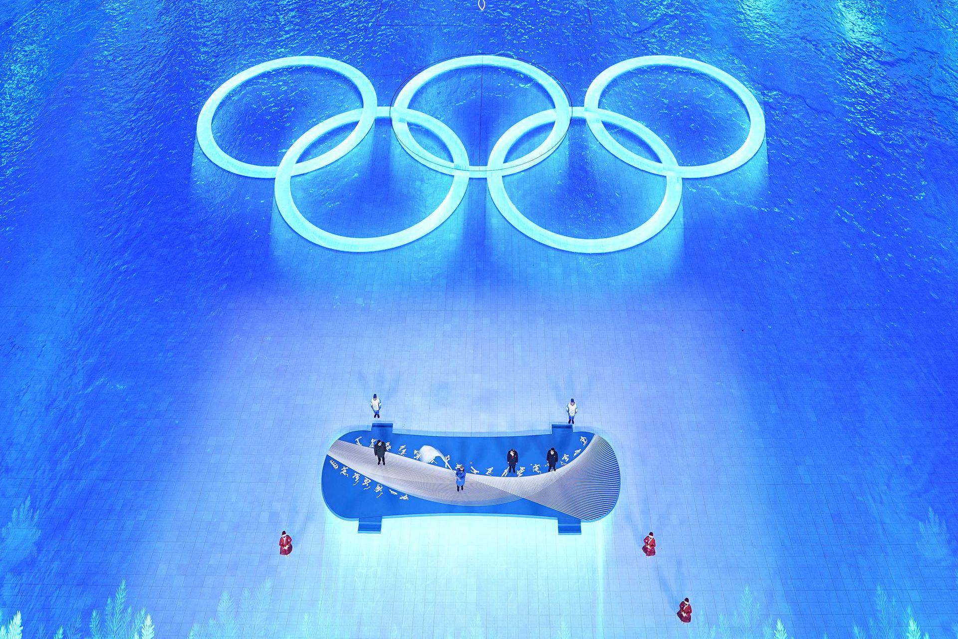 Záverečný ceremoniál ZOH 2022  Zdroj: SITA/AP