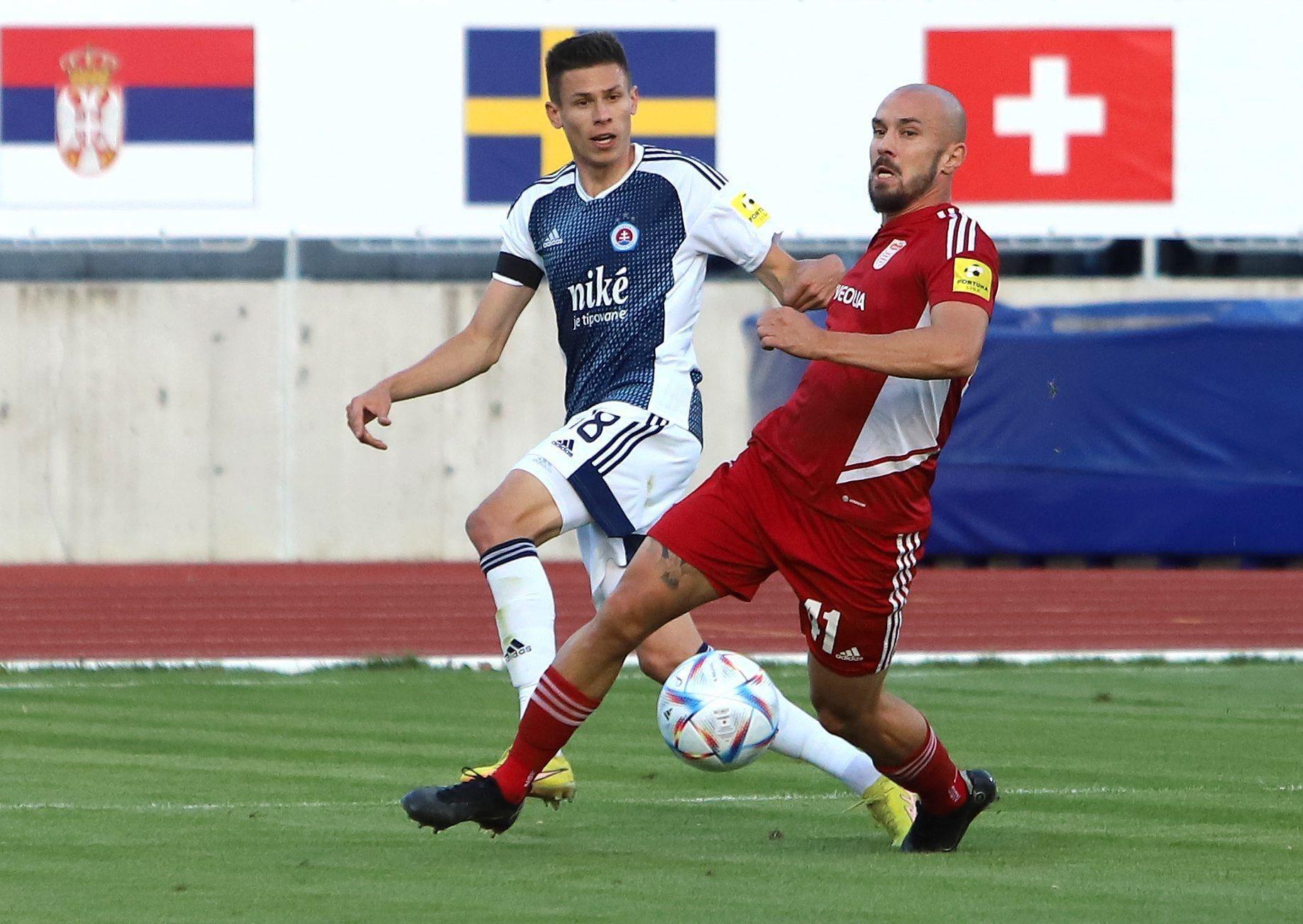 David Hrnčár (Slovan) a David Jackuliak (Banská Bystrica)