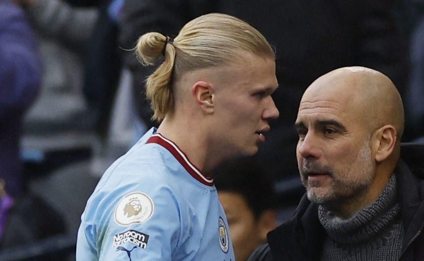 Erling Haaland a Pep Guardiola, Manchester City