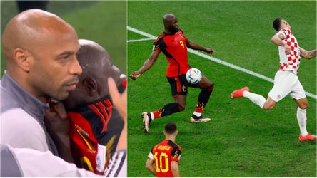 MS vo futbale 2022: Lukaku sa vyplakal Henrymu na ramene, potom zničil striedačku
