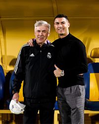 Stretnutie starých priateľov. Ronaldo zavítal na tréning Realu Madrid v Rijáde