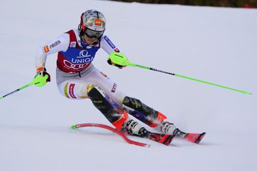 Petra Vlhová dnes v 1. kole slalomu trochu zaostala, líderkou Shiffrinová