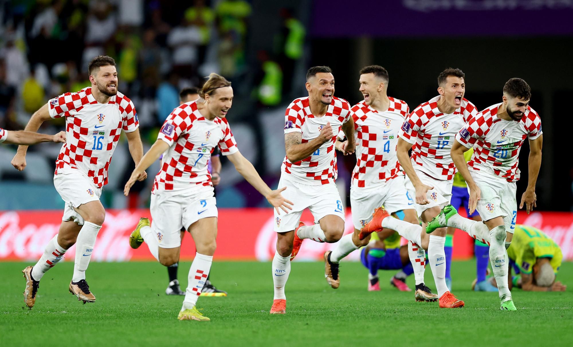 MS vo futbale 2022: Chorvátsko - Brazília (radosť Chorvátska)