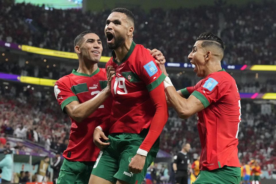 Radosť futbalistov Maroka.