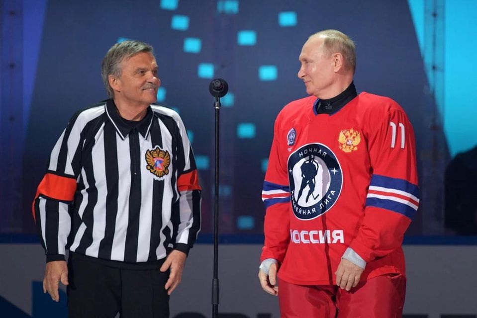 René Fasel a ruský prezident Vladimir Putin