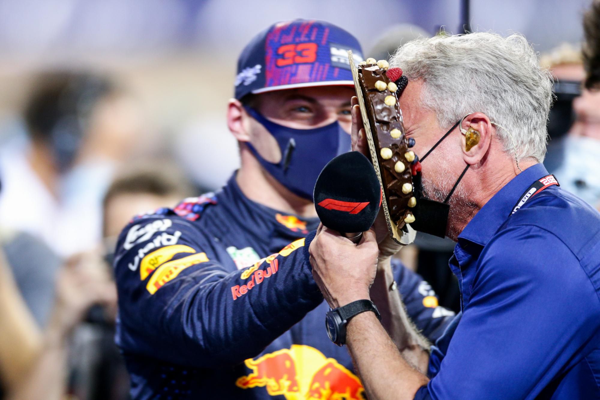 Max Verstappen a David Coulthard