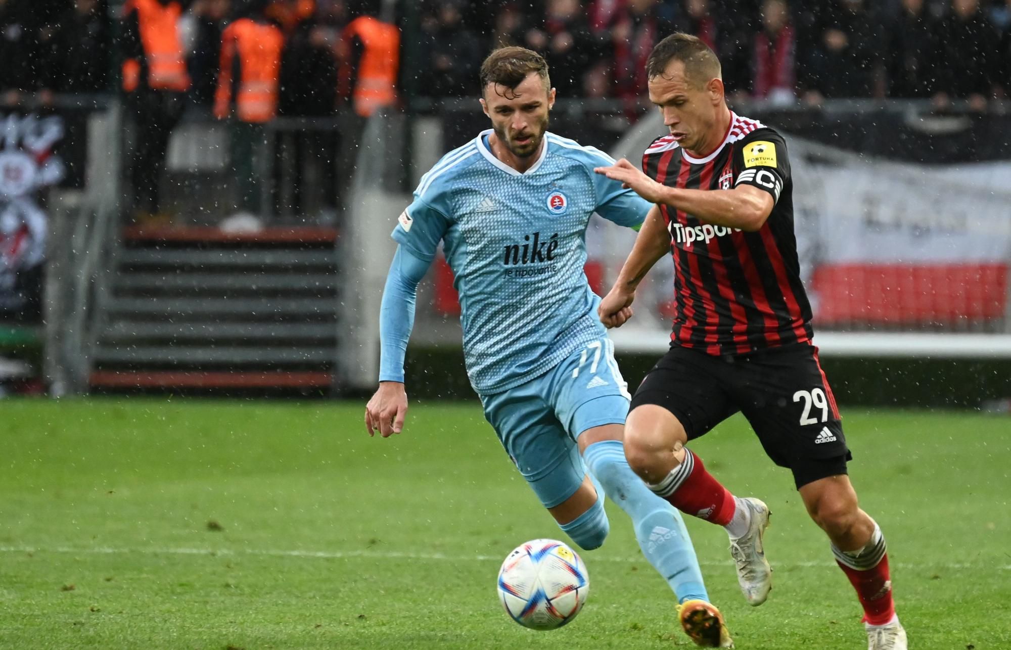 Martin Mikovič a Aleksandar Čavrič, FC Spartak Trnava a ŠK Slovan Bratislava