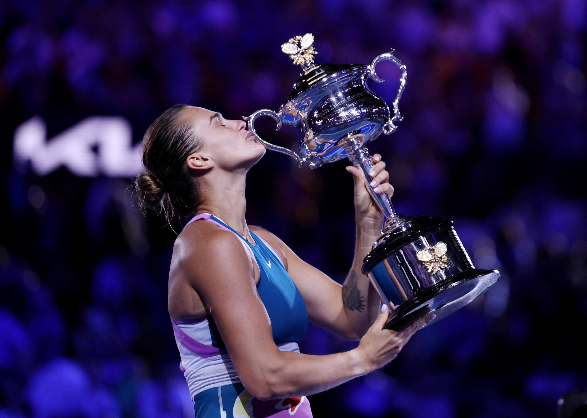 Jelena Rybakinová - Arina Sobolenková (finále Australian Open)