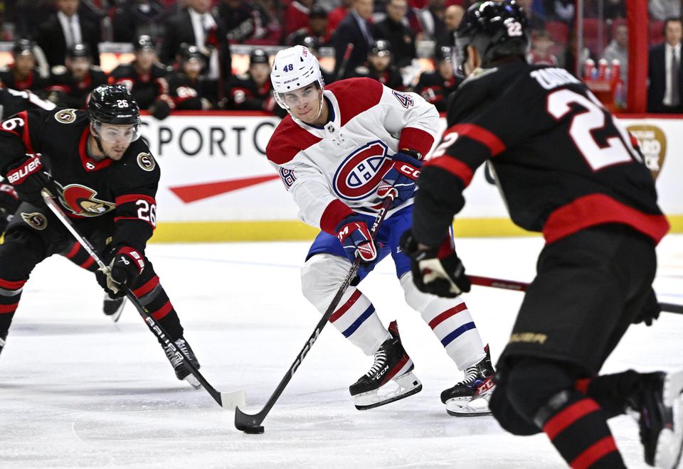 Filip Mešár v drese Montreal Canadiens