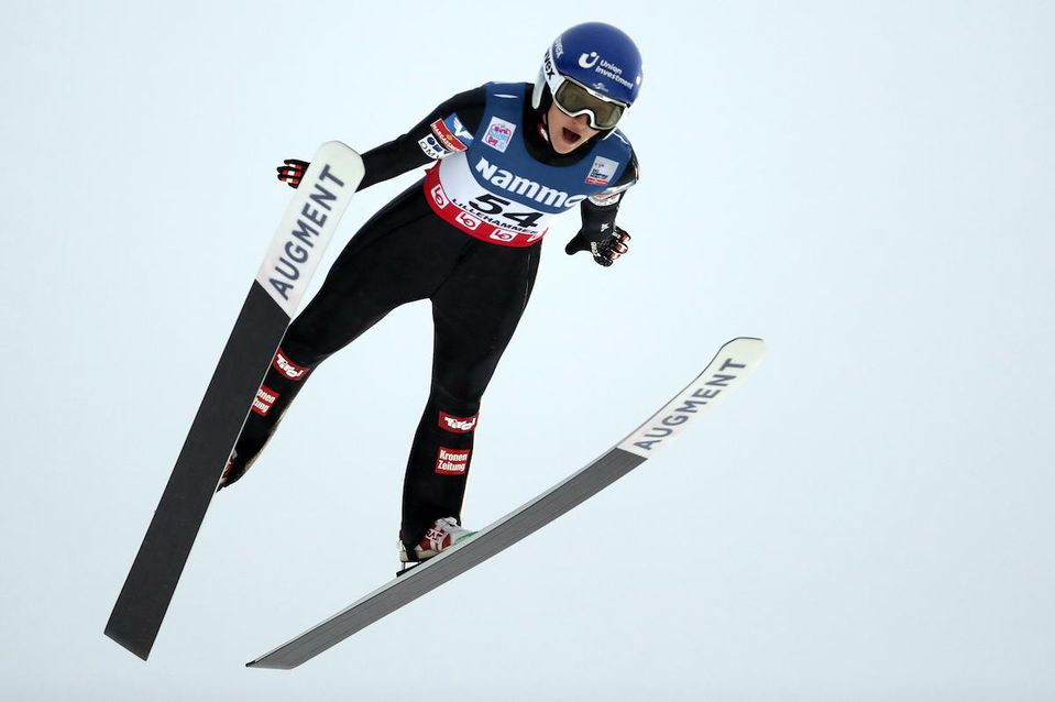 Rakúska skokanka na lyžiach Eva Pinkelnigová.
