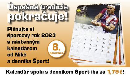 Plánujte si športový rok 2023 s nástenným  kalendárom od Niké a denníka Šport!