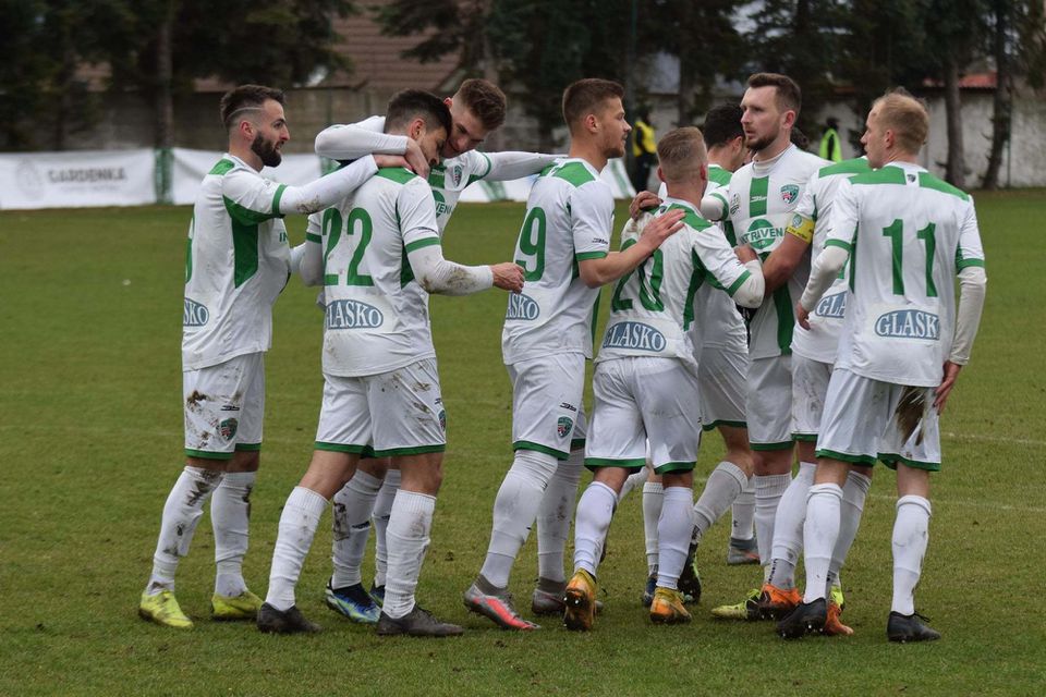 Futbalisti 1. FC Tatran Prešov.