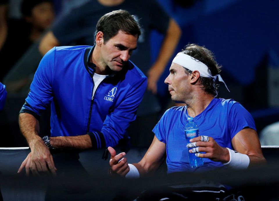 Švajčiarsky tenista Roger Federer a Španiel Rafael Nadal.