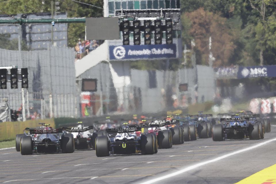 Formula 1 - štart Veľkej ceny Talianska 2022.