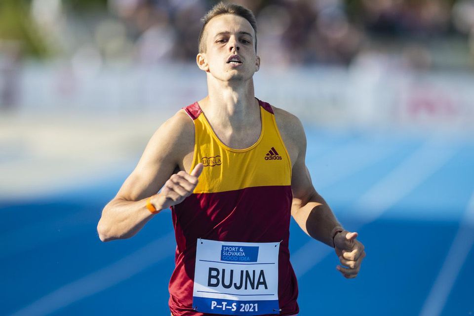 Slovenský atlét Šimon Bujna.